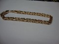 Браслет плетения лисий хвост квадрат из красного золота длиной 21 сантиметр на заказ